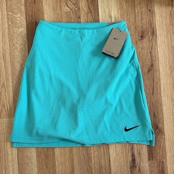 Nike Standard Fit Aqua Skirt with Logo - Picture 1 of 6